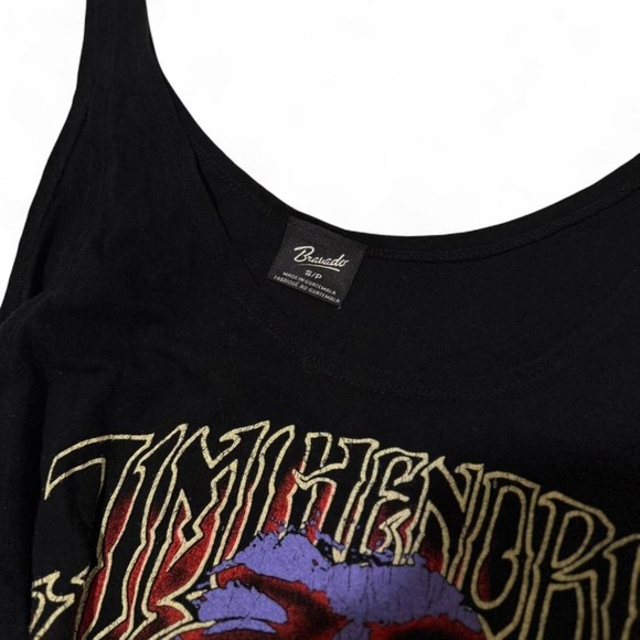 Graphic Tank Top Jimi Hendrix Band Tee Grunge SoftGrunge Alt Punk Goth Emo - Picture 2 of 4